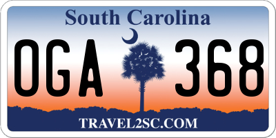 SC license plate OGA368