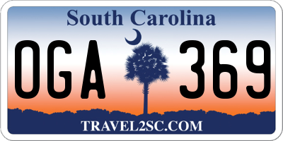 SC license plate OGA369