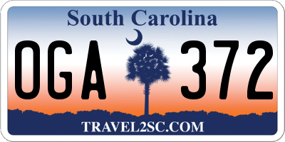 SC license plate OGA372