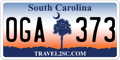 SC license plate OGA373