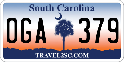 SC license plate OGA379