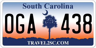 SC license plate OGA438