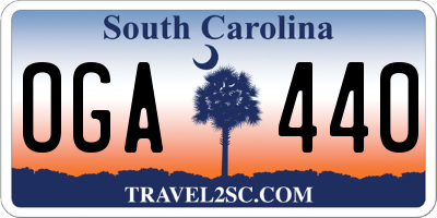 SC license plate OGA440
