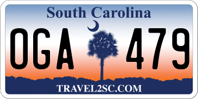 SC license plate OGA479