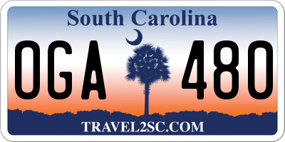 SC license plate OGA480