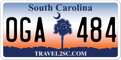 SC license plate OGA484
