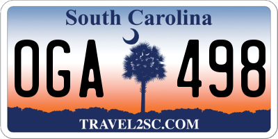 SC license plate OGA498
