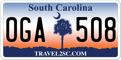 SC license plate OGA508