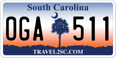 SC license plate OGA511