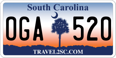 SC license plate OGA520