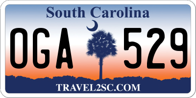 SC license plate OGA529