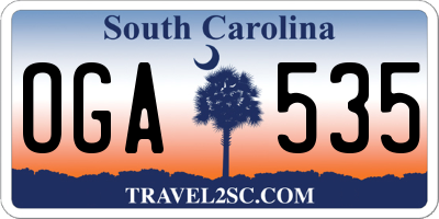 SC license plate OGA535