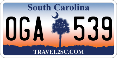 SC license plate OGA539