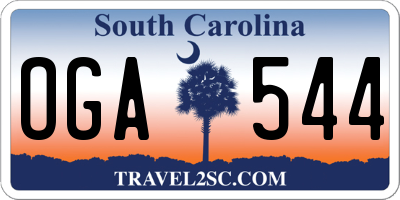 SC license plate OGA544