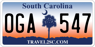 SC license plate OGA547