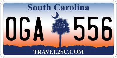 SC license plate OGA556