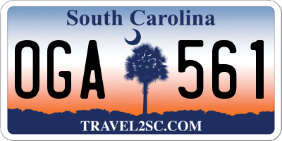 SC license plate OGA561