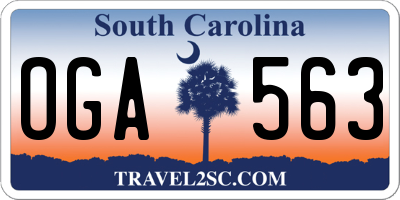 SC license plate OGA563