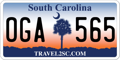 SC license plate OGA565
