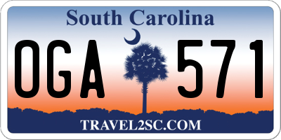 SC license plate OGA571
