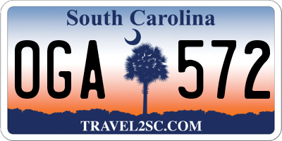 SC license plate OGA572