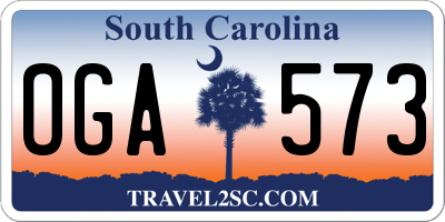 SC license plate OGA573