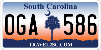 SC license plate OGA586