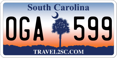 SC license plate OGA599
