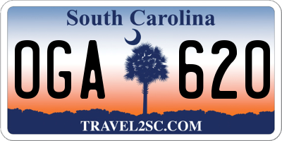 SC license plate OGA620