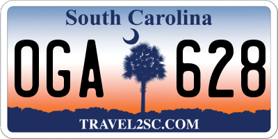 SC license plate OGA628