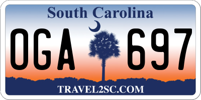 SC license plate OGA697