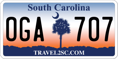 SC license plate OGA707
