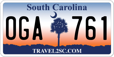 SC license plate OGA761