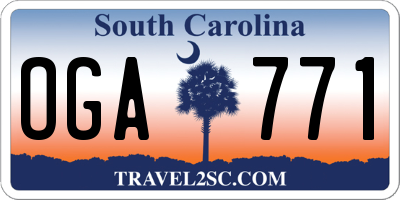 SC license plate OGA771