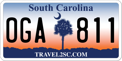 SC license plate OGA811