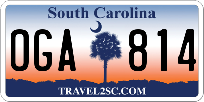SC license plate OGA814