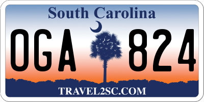 SC license plate OGA824