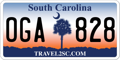 SC license plate OGA828