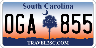 SC license plate OGA855