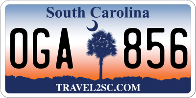 SC license plate OGA856
