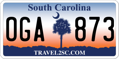 SC license plate OGA873