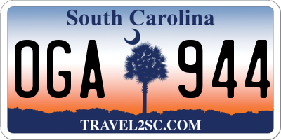 SC license plate OGA944