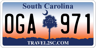 SC license plate OGA971