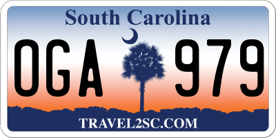 SC license plate OGA979