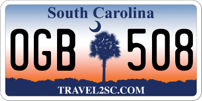 SC license plate OGB508