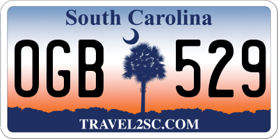 SC license plate OGB529