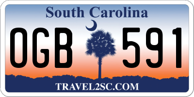 SC license plate OGB591