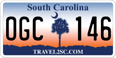 SC license plate OGC146