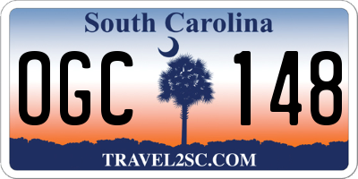 SC license plate OGC148