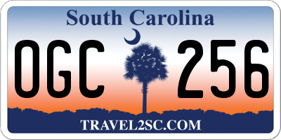 SC license plate OGC256
